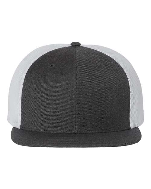 Wool Blend Flat Bill Trucker Cap