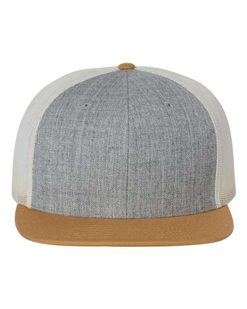 Wool Blend Flat Bill Trucker Cap